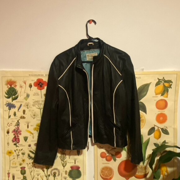 vintage genuine leather jacket - Picture 1 of 3